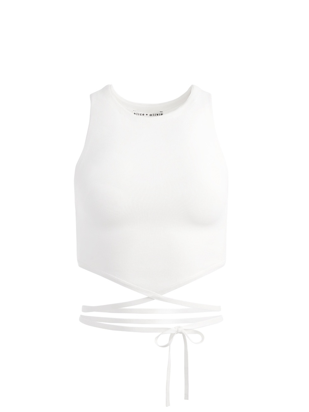 NWOT Alice+Olivia LATIA STRAPPY TIE WAIST KNIT TANK Size Xs